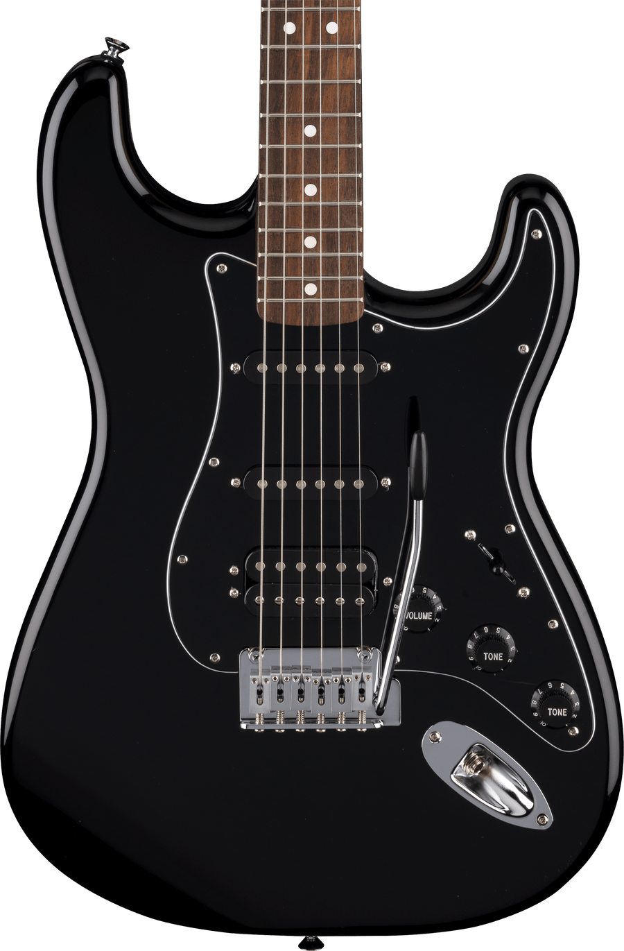 FENDER Standard Strat HSS, Laurel Fingerb, Black Pickguard, Black - Royal | Musiqi Alətləri mağazası