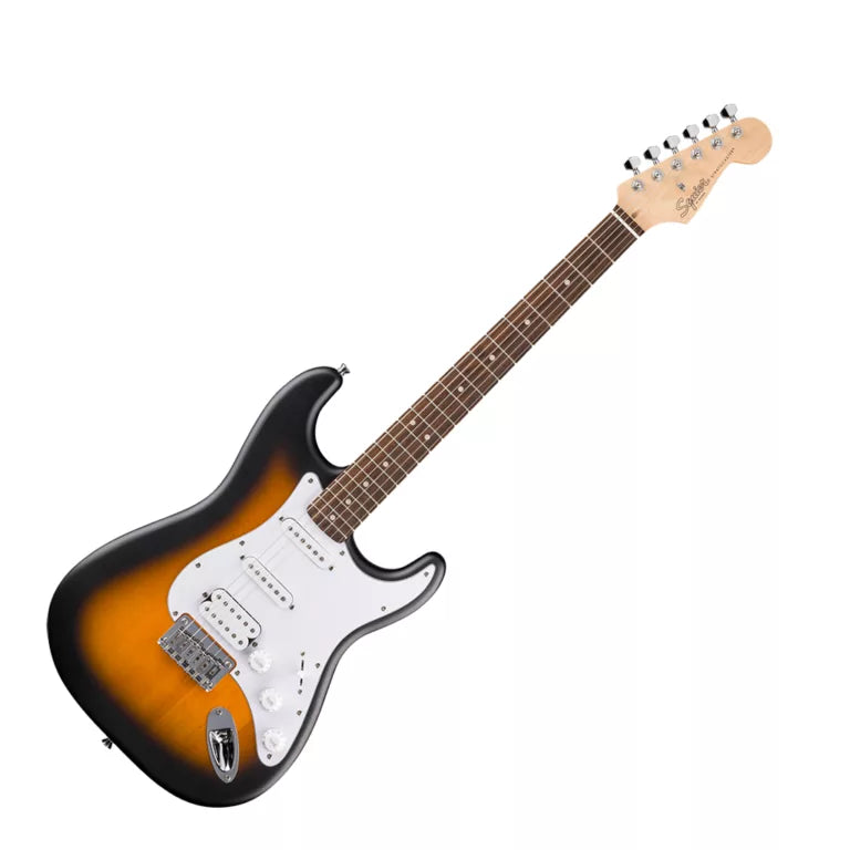 SQUIER DEBUT Strat HT HSS, Laurel Fingerboard, White Pickguard, 2-Color Sunburst - Royal | Musiqi Alətləri mağazası
