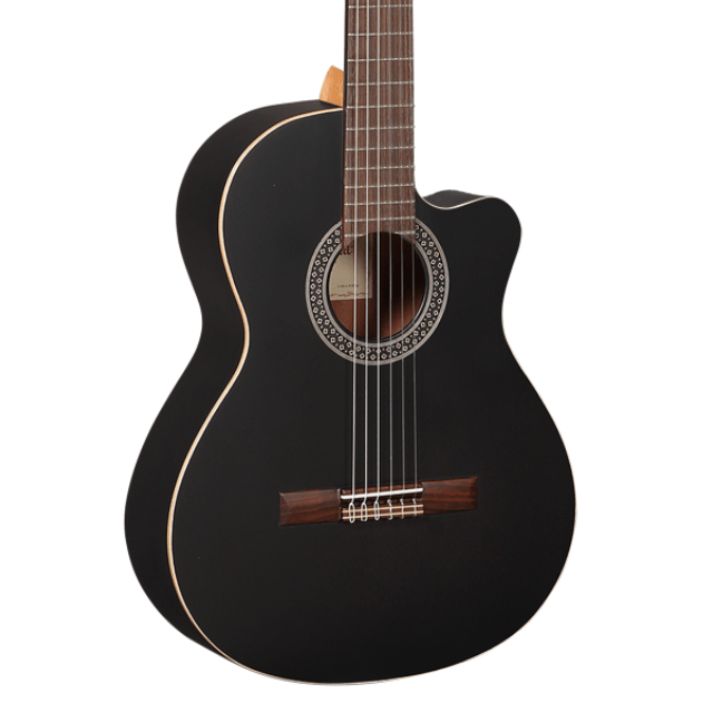 Alhambra Black Satin CW EZ Elektro-Klassik Gitara