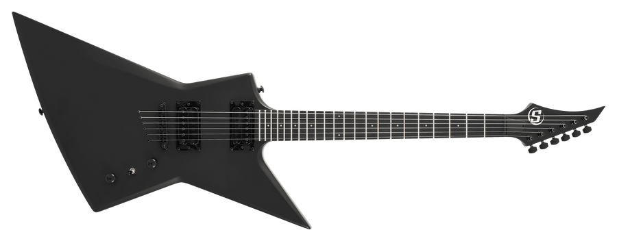 S by Solar EB4.6C (w/ Gigbag) El. Guitar (Carbon Black) Explorer Body shape - Royal | Musiqi Alətləri mağazası