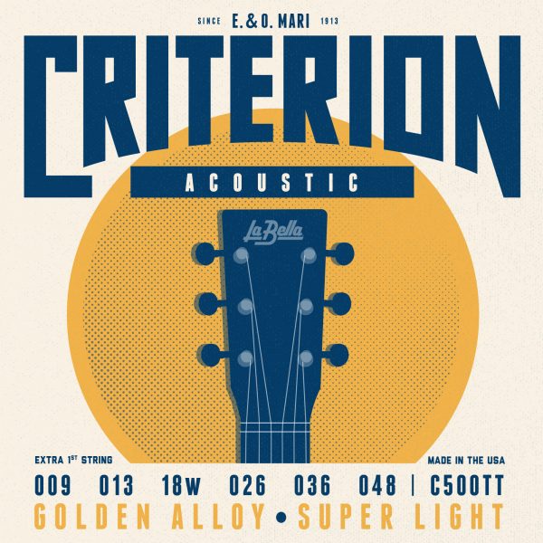 Labella C500TT Criterion™ Golden Alloy – Super Light 9-48 - Royal | Musiqi Alətləri mağazası