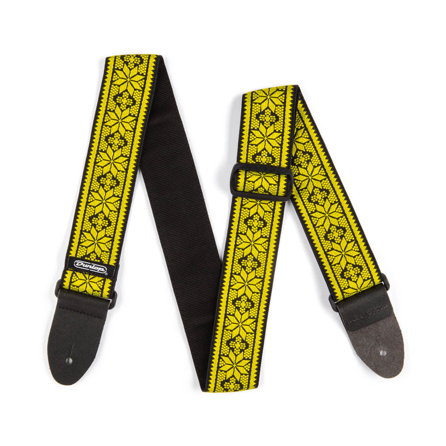 Dunlop JACQUARD FILLMORE YELLOW STRAP D6702YE - Royal | Musiqi Alətləri mağazası