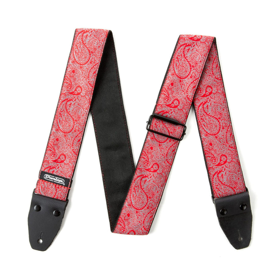 Dunlop JACQUARD PAISLEY RED STRAP D6711 - Royal | Musiqi Alətləri mağazası