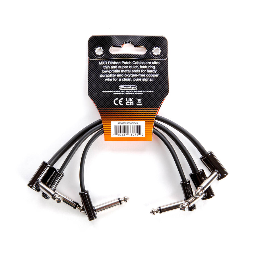 Dunlop MXR® 6 INCH RIBBON PATCH CABLE - 3 PACK 3PDCPR06 - Royal | Musiqi Alətləri mağazası