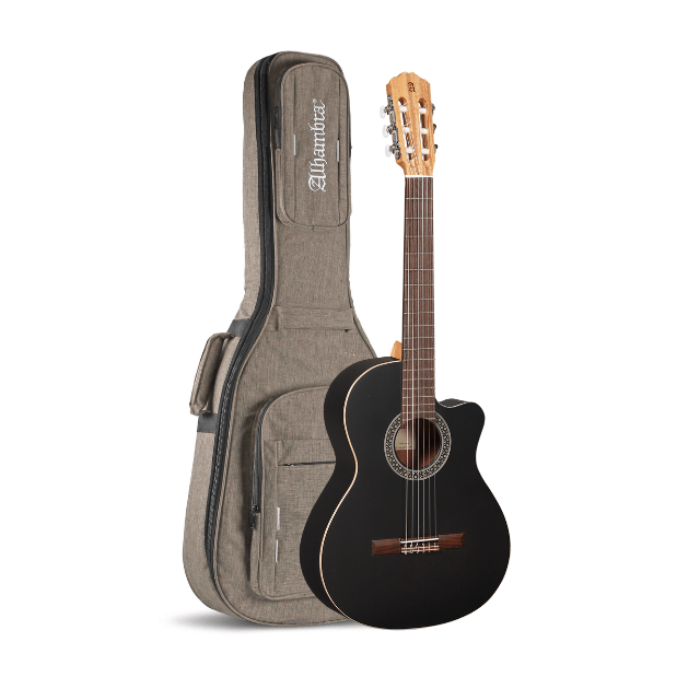 Alhambra Black Satin CW EZ Elektro-Klassik Gitara