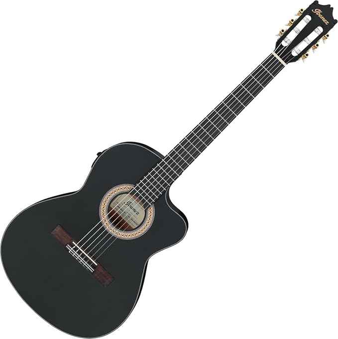 IBANEZ GA5MHTCE-WK Ac. Guitar (Weathered Black Open Pore)--Royal | Musiqi Alətləri mağazası-Ibanez