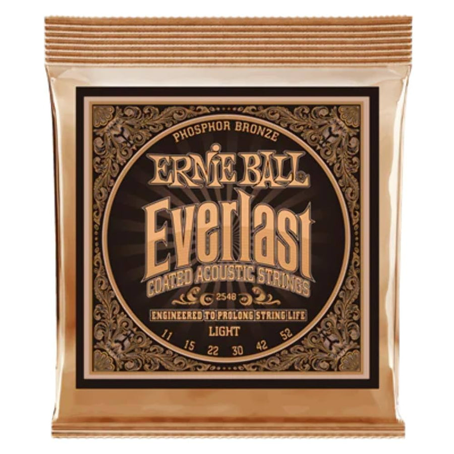Ernie Ball P02548 Everlast Light Coated Phosphor Bronze Acoustic Set - Royal | Musiqi Alətləri mağazası