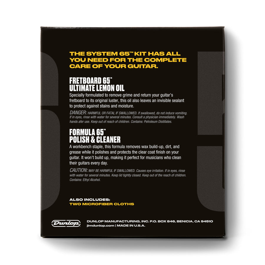 Dunlop SYSTEM 65 BODY & FINGERBOARD CLEANING KIT 6503 - Royal | Musiqi Alətləri mağazası