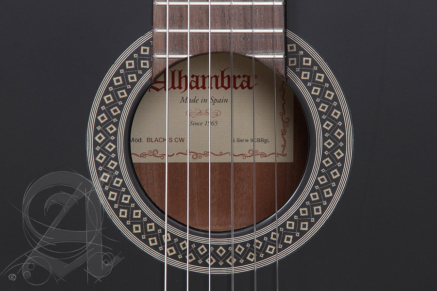 Alhambra Black Satin CW EZ Elektro-Klassik Gitara