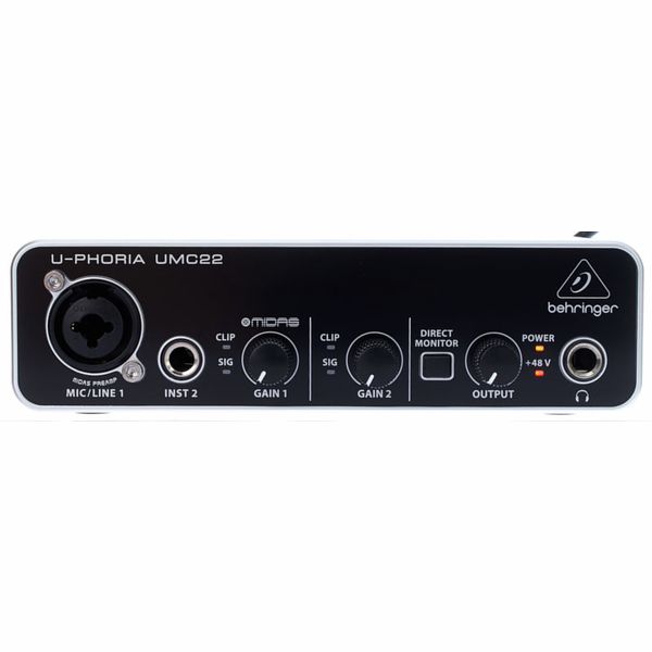 Behringer U-Phoria UMC22 Audio İnterface - Royal | Musiqi Alətləri mağazası