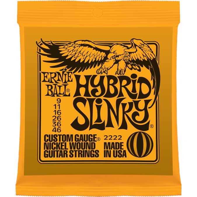 Ernie Ball P02222 Hybrid Slinky Nickel Wound Electric Guitar Strings - Royal | Musiqi Alətləri mağazası