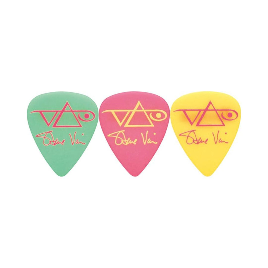 IBANEZ PICK B1000SVGPY (3pcs/set) Steve Vai Model pick (Green/Pink/Yellow) 1.0mm - Royal | Musiqi Alətləri mağazası