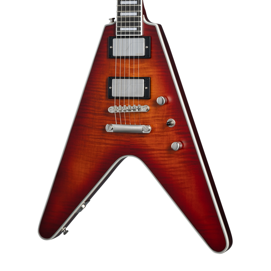 Epiphone Flying V Prophecy, Aged Bengal Tiger Burst
