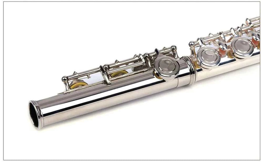 Smiger Silver Plated Flute with leather case WYFL-25