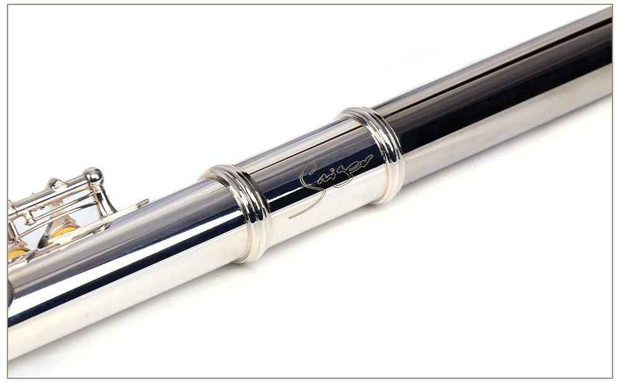 Smiger Silver Plated Flute with leather case WYFL-25