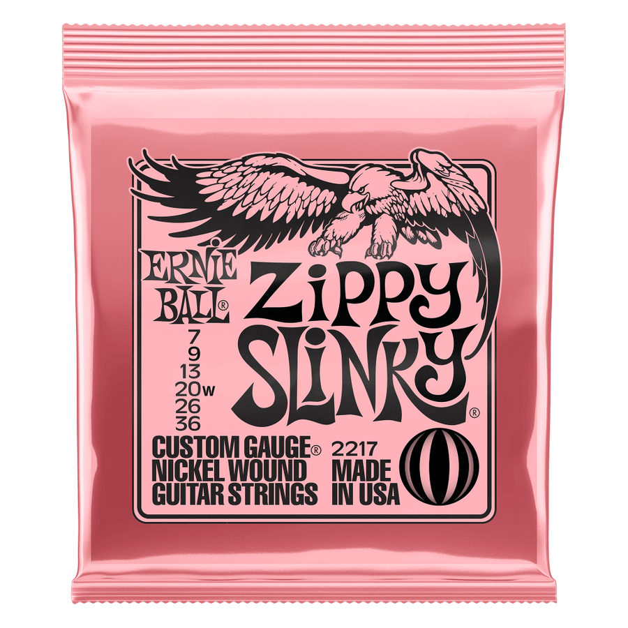 Ernie Ball - Zippy Slinky Nickel Wound Electric Guitar Strings 7-36 Gauge - Royal | Musiqi Alətləri mağazası