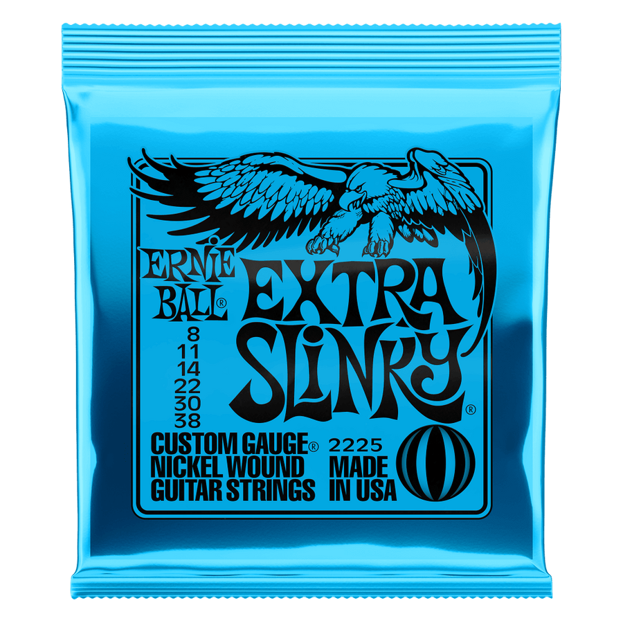 Ernie Ball - Extra Slinky Nickel Wound Electric Guitar Strings 8-38 Gauge - Royal | Musiqi Alətləri mağazası
