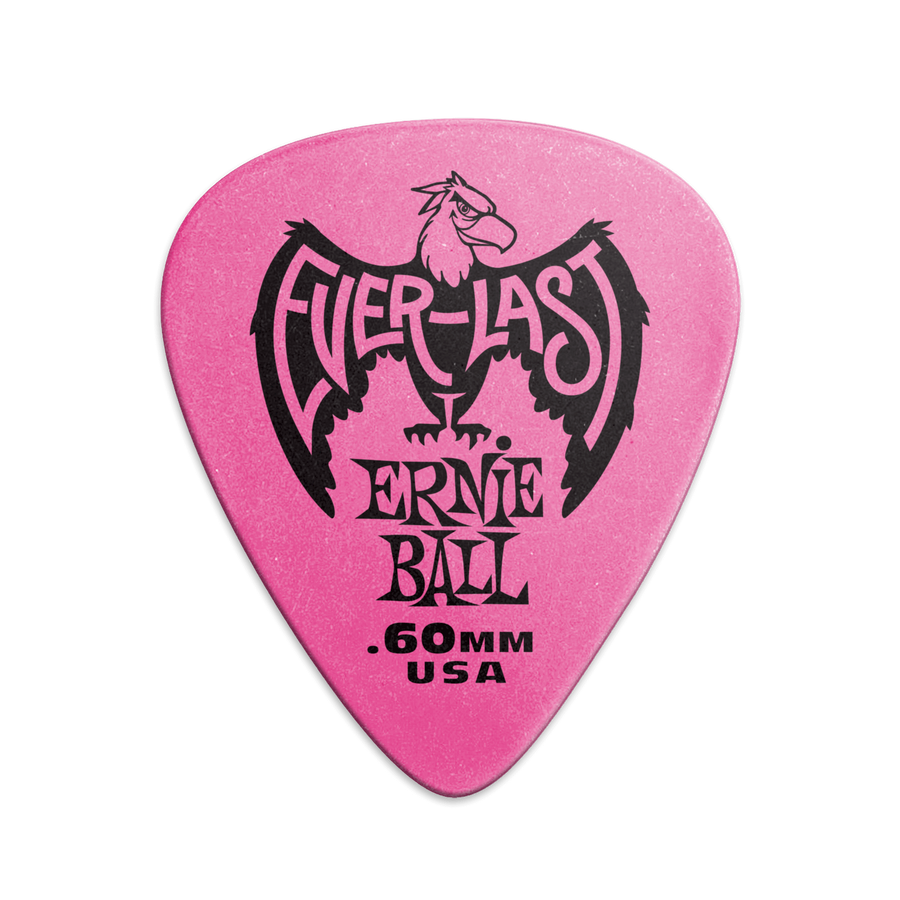 Ernie Ball Everlast Guitar Picks, Pink .60mm, 12-pack (P09179) - Royal | Musiqi Alətləri mağazası