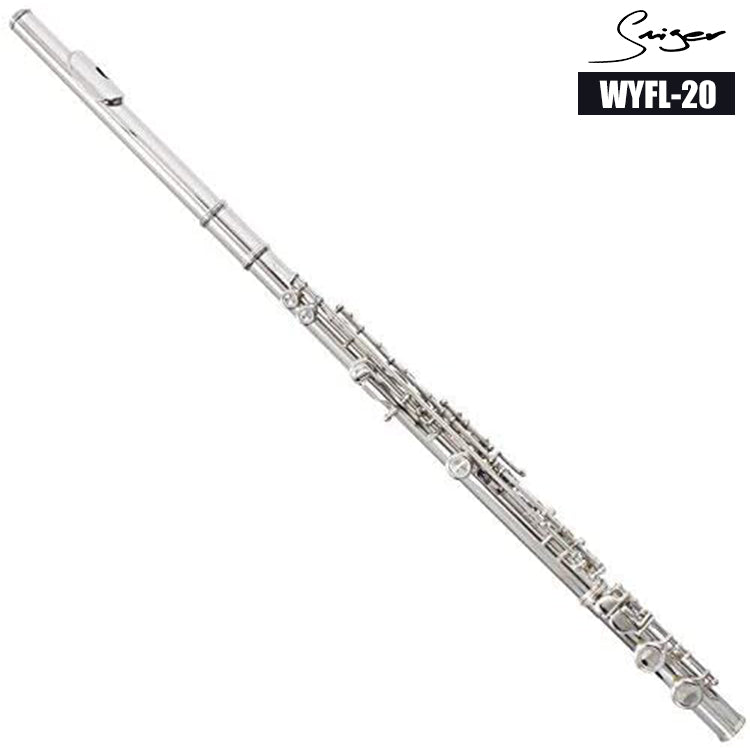 SMIGER Silver Plated Flute with leather case WYFL-20 - Royal | Musiqi Alətləri mağazası