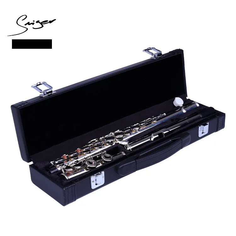 SMIGER Silver Plated Flute with leather case WYFL-20 - Royal | Musiqi Alətləri mağazası