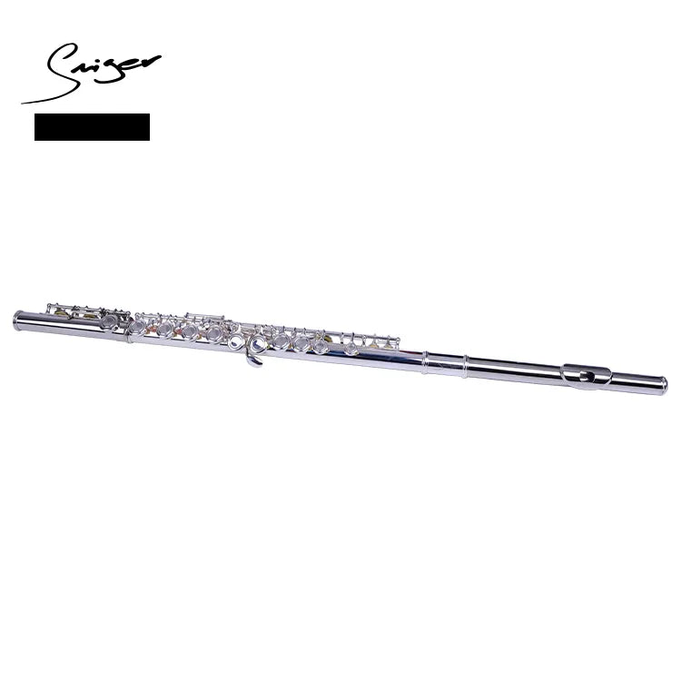 SMIGER Silver Plated Flute with leather case WYFL-20 - Royal | Musiqi Alətləri mağazası
