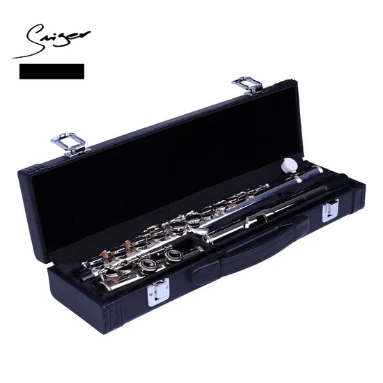 SMIGER Silver Plated Flute with leather case WYFL-20 - Royal | Musiqi Alətləri mağazası