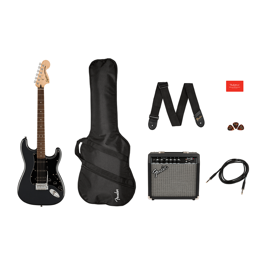 SQUIER Affinity Strat HSS Pack, Laurel Fing, Charcoal Frost Metallic - Royal | Musiqi Alətləri mağazası