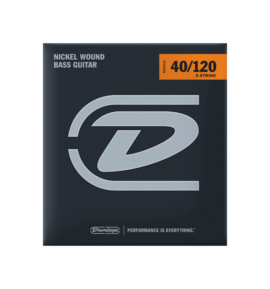 Dunlop DBN40120 Bass 5 strings set Nickel wound 40-120 - Royal | Musiqi Alətləri mağazası