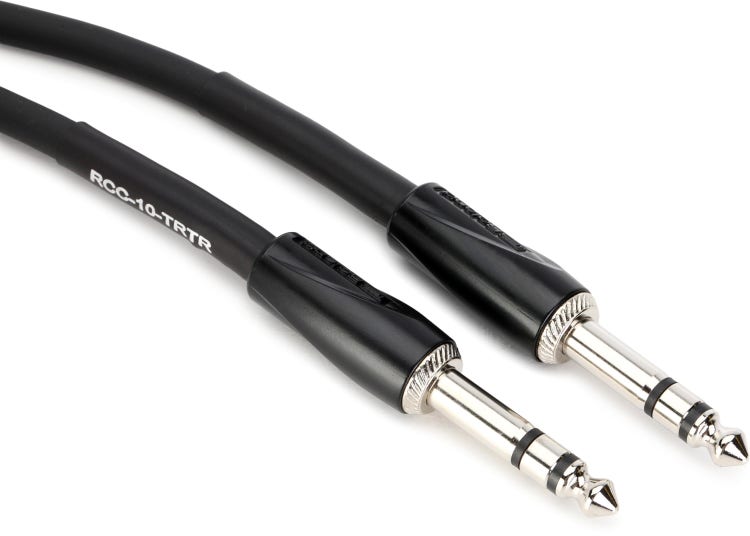 Roland RCC-10-TRTR Balanced Interconnect Cable - 1/4-inch TRS - Royal | Musiqi Alətləri mağazası