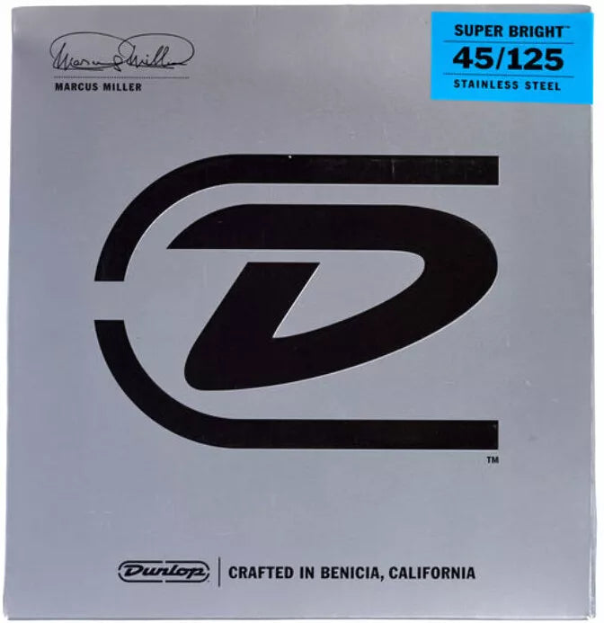 Dunlop Marcus Miller DBMMS45125 5-String Super Bright Electric Bass Strings 45-125 - 5-string set - Royal | Musiqi Alətləri mağazası