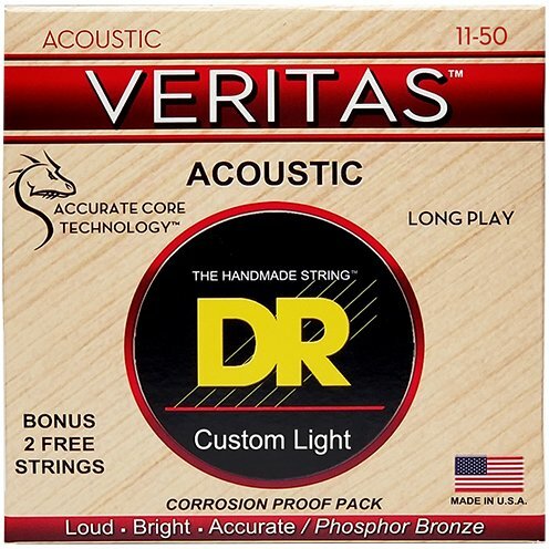 Dr VTA-11 VERITAS Coated Core Custom Light 11-50 - set of strings Acoustic guitar strings - Royal | Musiqi Alətləri mağazası