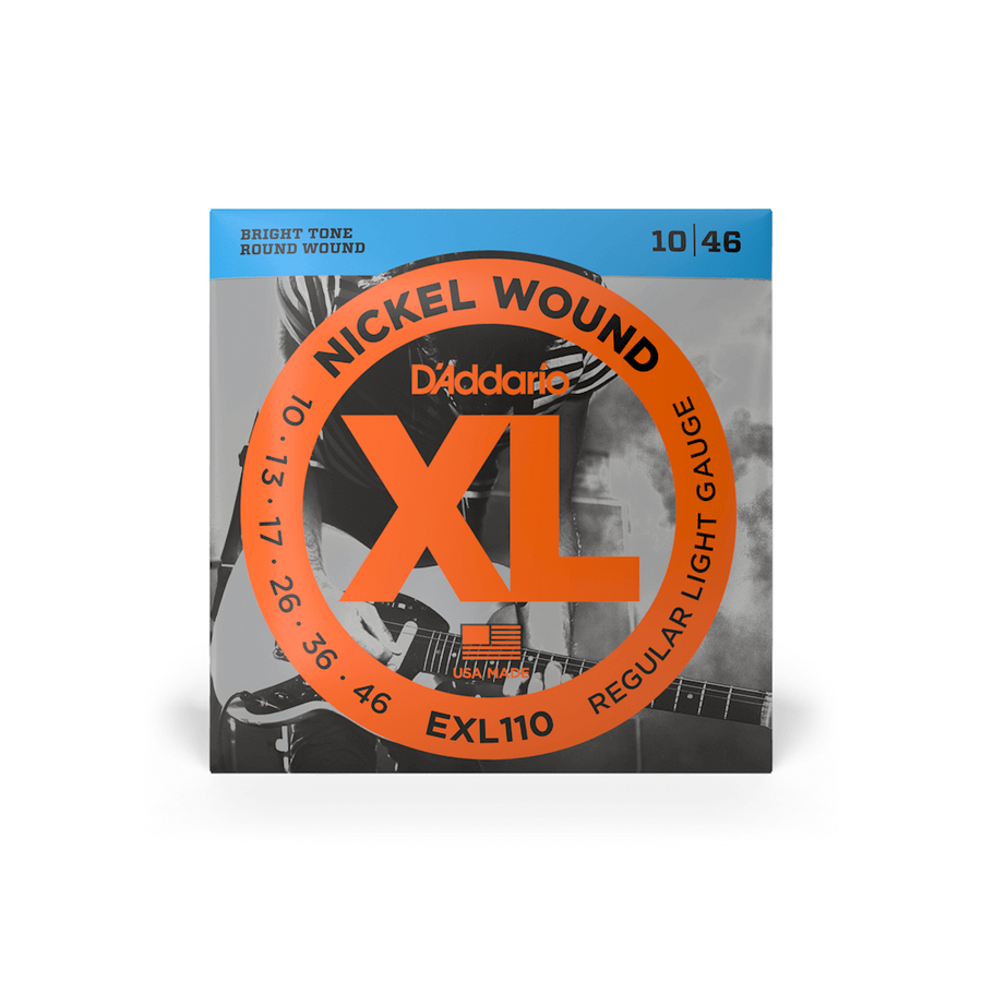 Daddario EXL110 Electric Guitar Strings 10-46 Regular Light, XL Nickel Wound - Royal | Musiqi Alətləri mağazası