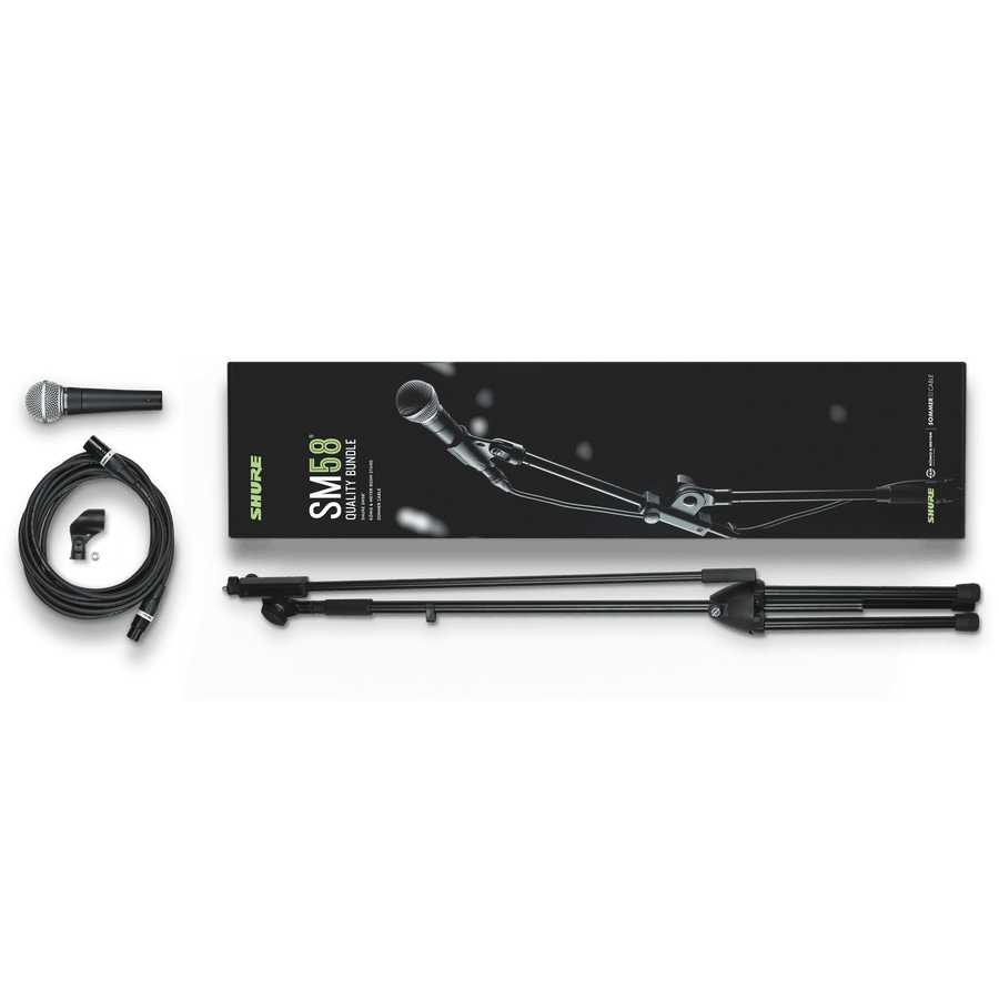 SHURE SM58-KM-SOM bundle with XLR Cable, 6m and K&M mic stand - Royal | Musiqi Alətləri mağazası