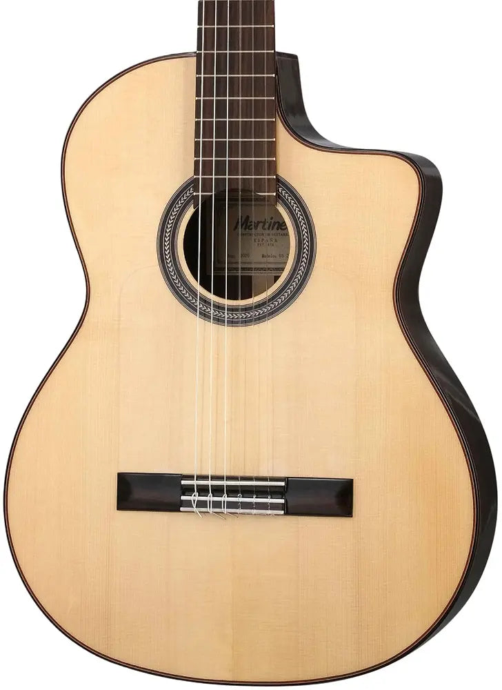 Martinez GS Ziricote elektro-klassik gitara — arxa görünüş