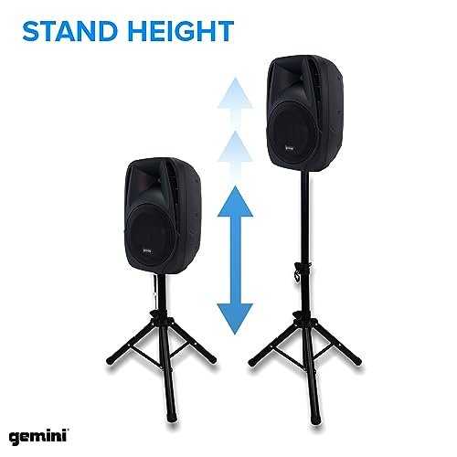 Gemini ES-210MXBLU-ST: 150W Portable PA System with Dual 10" Speakers