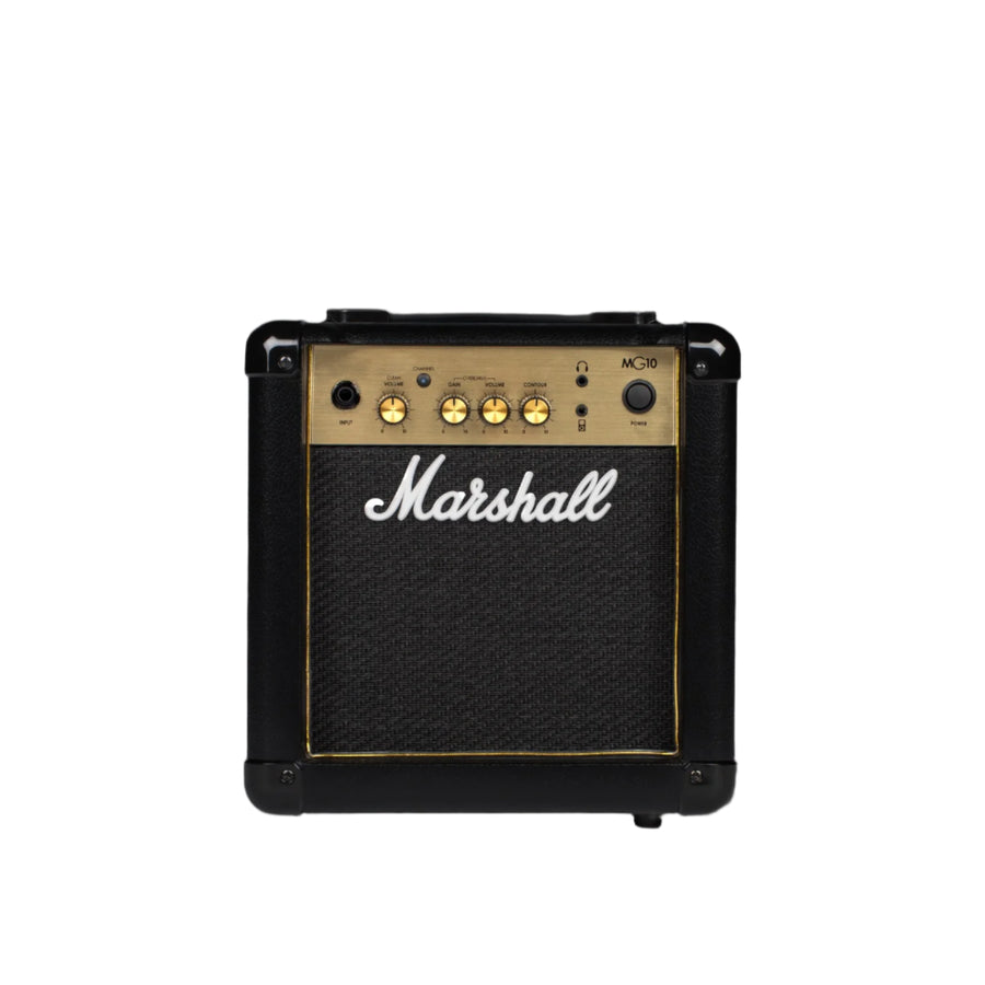 Marshall guitar amplifier on a dark background
