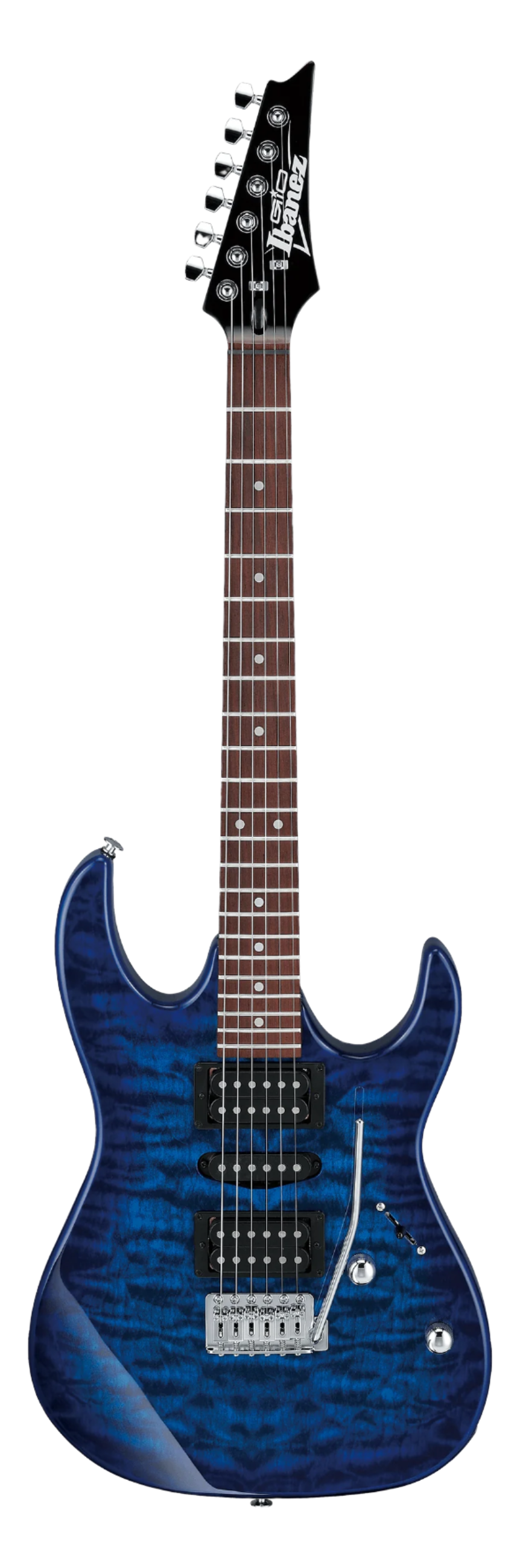 IBANEZ GRX70QA Transparent Blue Burst electric guitar - Royal | Musiqi Alətləri mağazası