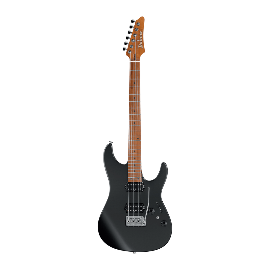 Ibanez AZ2402-BKF Prestige — Black Flat elektro gitara — əsas görünüş