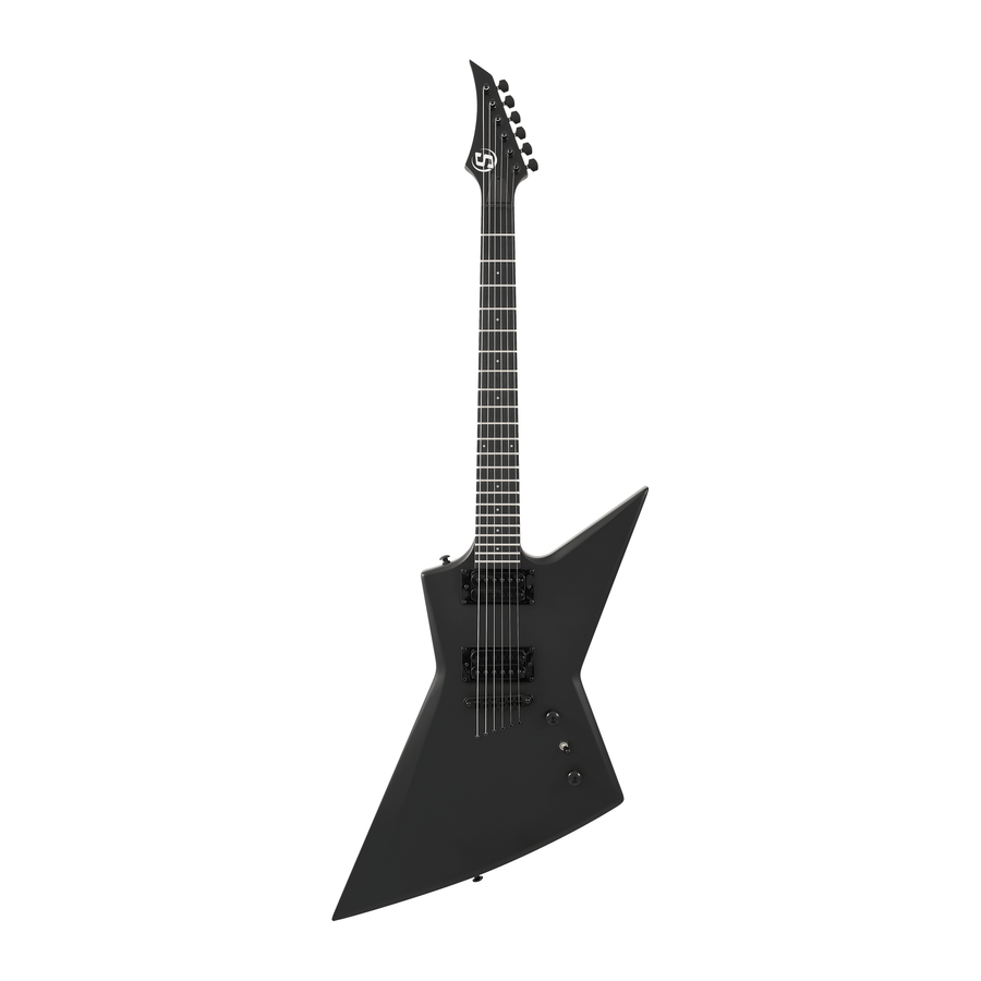 S by Solar EB4.6C — Carbon Black elektro gitara (çanta ilə) — əsas görünüş