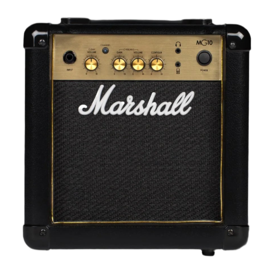 Marshall MG10G — 10 Vt gitara kombosu — əsas görünüş