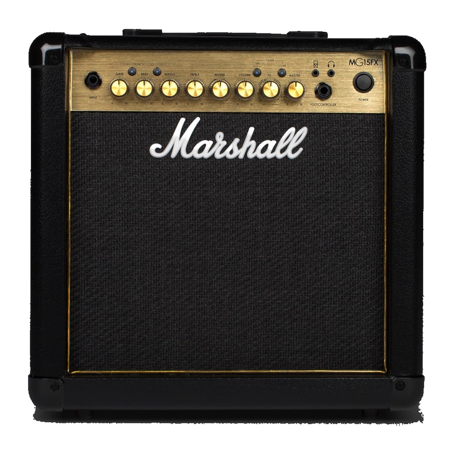 Marshall MG15GFX — 15 Vt gitara kombosu — əsas görünüş