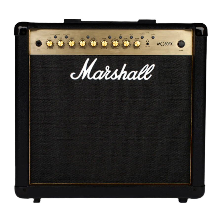 Marshall MG50GFX — 50 Vt gitara kombosu — əsas görünüş