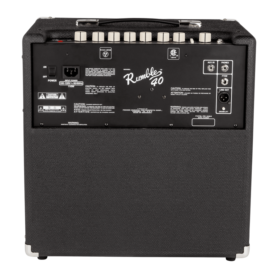 Fender Rumble 40 V3 — 40 Vt bass gitara kombosu — əlavə görünüş 1