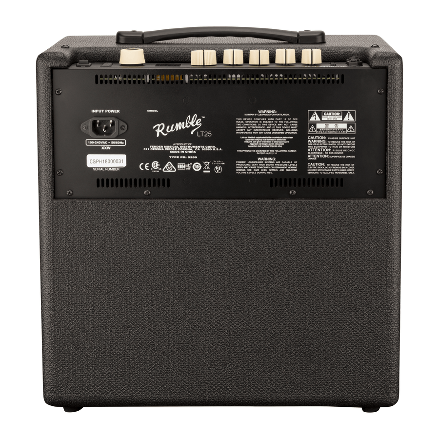 Fender Rumble LT25 — 25 Vt bass gitara kombosu — əlavə görünüş 1