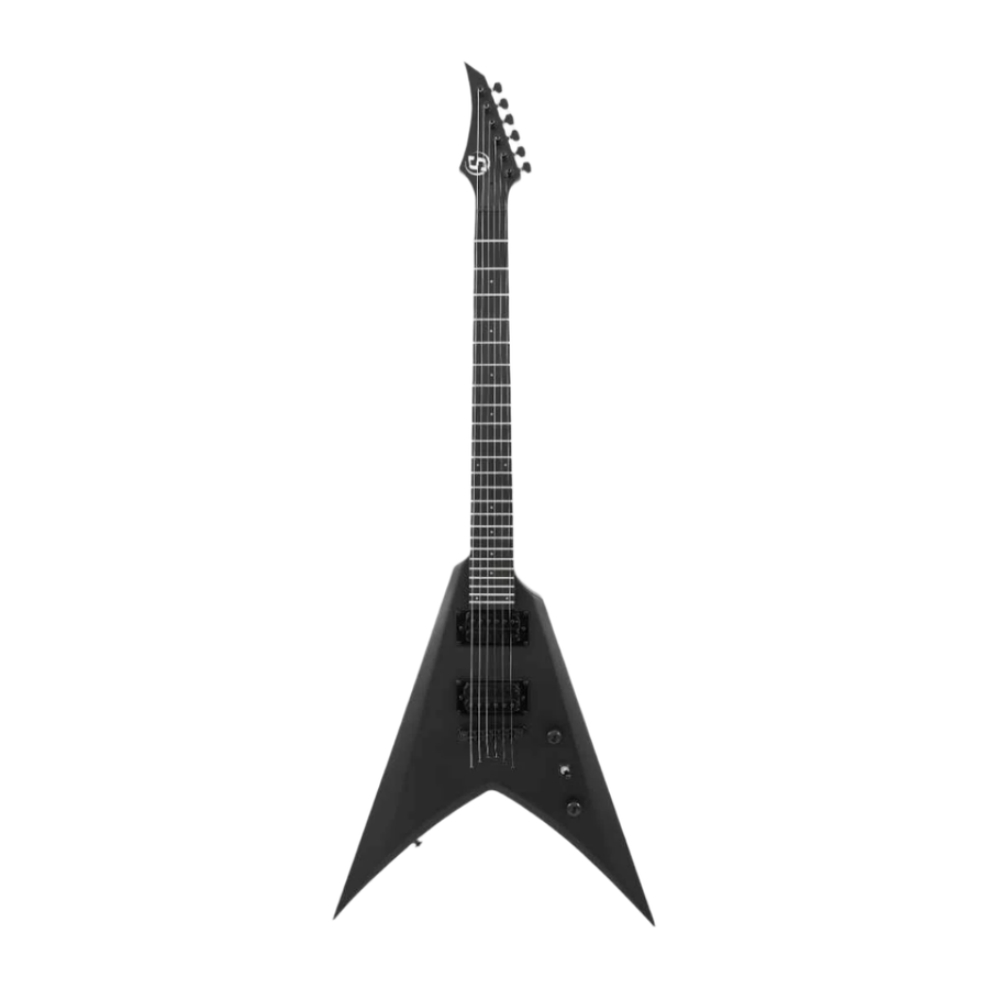S by Solar VB4.6C — Carbon Black elektro gitara (çanta ilə) — əsas görünüş