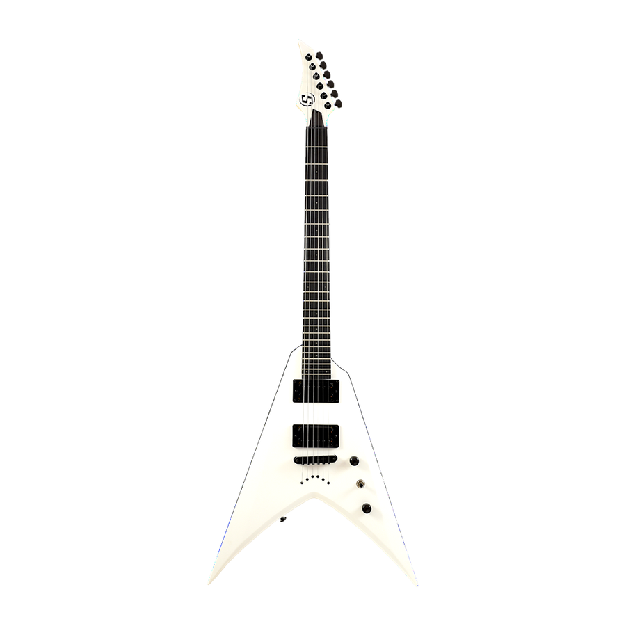 S by Solar VB4.6W — White elektro gitara (çanta ilə) — əsas görünüş