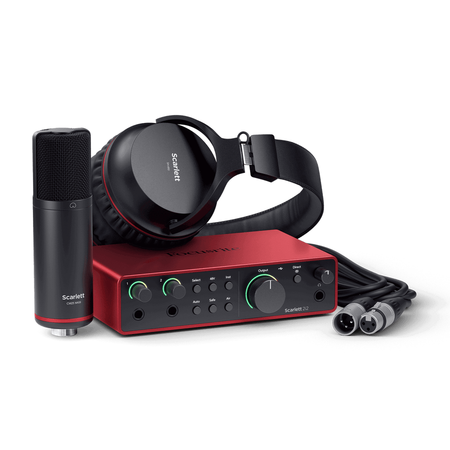 Focusrite Scarlett 2i2 Studio 4th Gen Audio Interface - Royal | Musiqi Alətləri mağazası