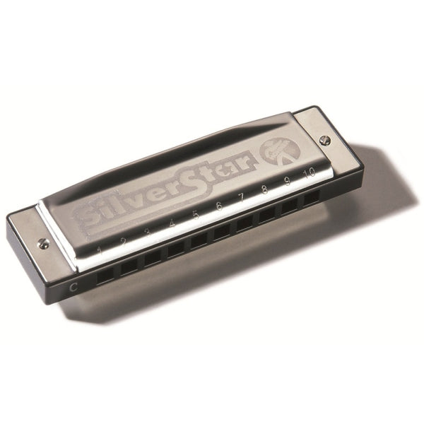 Hohner M5041167 Silver Star Key Bb 10 Hole Harmonica with Case - Royal | Musiqi Alətləri mağazası