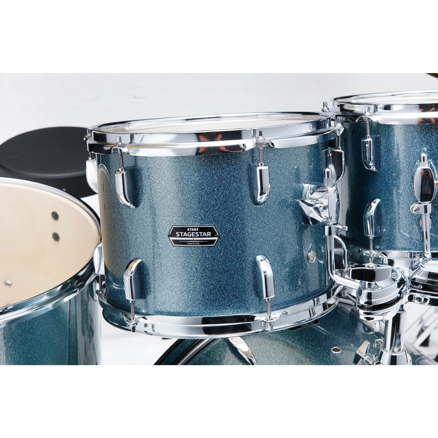 TAMA ST52H6C-SEM Stagestar 5-Piece Drum Kit with 22" Bass Drum, Cymbals and Hardware - Sea Blue Mist - Royal | Musiqi Alətləri mağazası