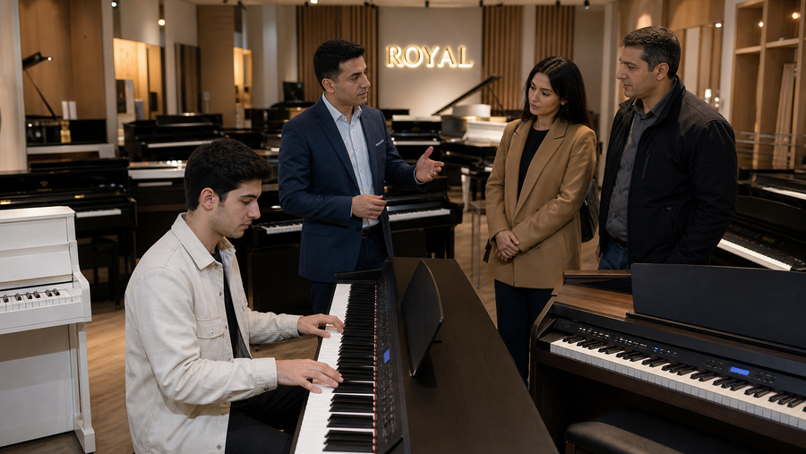 Elektron Piano Seçimi: Kawai, Roland, Casio, Medeli, Euphonia və Pearl River - Royal.az blog üçün özgün mağaza və müştəri şəkli
